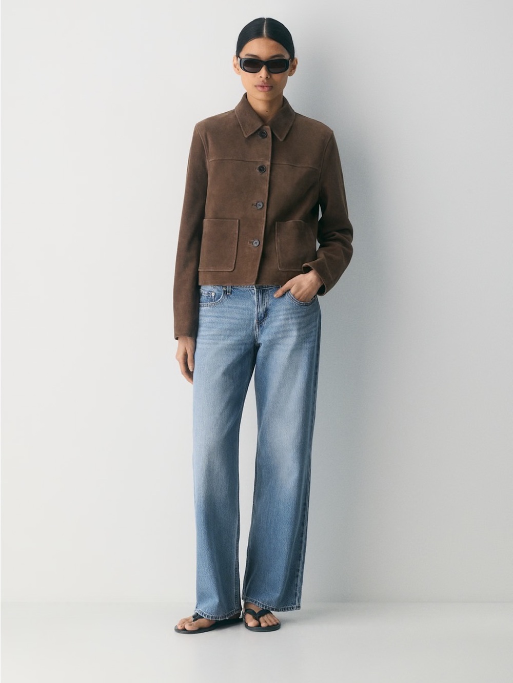 NEW Aritzia Tori Jacket - Suede in Dark Chocolate, XS